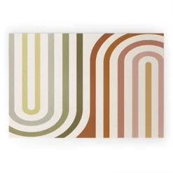 Colour Poems Bold Curvature Stripes I Looped Vinyl Welcome Mat - Society6 -Deny Designs Shop GUEST ca2b6e57 812a 48a4 805c de1f91569419