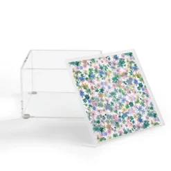 Ninola Design Daisies Spring Bloom 4" X 4" Acrylic Box - Deny Designs