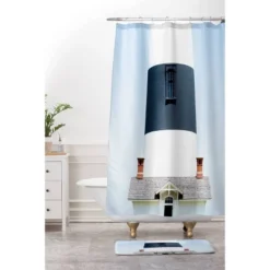 Ann Hudec Lighthouse Memory Foam Bath Mat Blue - Deny Designs -Deny Designs Shop GUEST cb857afd 40c3 4fb0 abae c3975e42b964