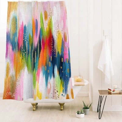 Brushstroke Shower Curtain - Deny Designs 3 Brushstroke Shower Curtain - Deny Designs