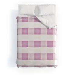 Farmhouse Shabby Gingham Checkered Plaid Monika Strigel Duvet Cover Set Purple/White - Deny Designs -Deny Designs Shop GUEST cbe2e9d6 4cee 49d7 8ab6 2ecaeb4de215