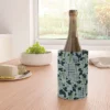 LouBruzzoni Blue Flowers And Checks Wine Chiller -Deny Designs Shop GUEST cd1f7e35 aa14 4e1f a1d5 cfb352991fbd