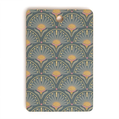 Iveta Abolina Fan Florals Green Cutting Board - Rectangle 5 Iveta Abolina Fan Florals Green Cutting Board - Rectangle - Image 3