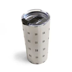 Urban Wild Studio Desert Check Small Charcoal Travel Mug 20 Oz Stainless Steel Travel Mug - Deny Designs -Deny Designs Shop GUEST cd5ab363 cd7e 448d af07 ca1445582f34