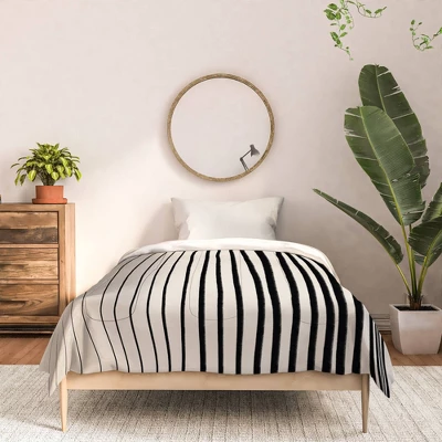 Vertical Lines Cotton Comforter & Sham Set - Deny Designs 4 Vertical Lines Cotton Comforter & Sham Set - Deny Designs - Image 2