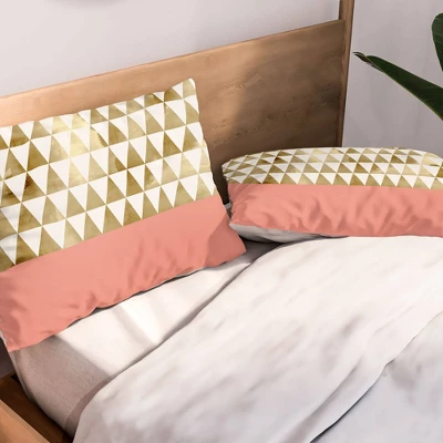 Georgiana Paraschiv Triangles Pillow Sham (Standard) 1pc - Deny Designs 3 Georgiana Paraschiv Triangles Pillow Sham (Standard) 1pc - Deny Designs