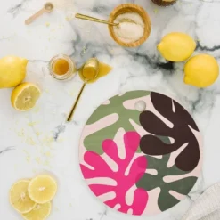 Garima Dhawan Cutouts 50 Cutting Board - Round