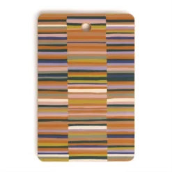 Gigi Rosado Brown Striped Pattern Cutting Board Rectangle - Deny Designs -Deny Designs Shop GUEST d0b205bf 0bef 4c63 89b0 175780a282a6