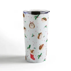Ninola Design Hedgehog Yuletide 20 Oz Stainless Steel Travel Mug - Deny Designs -Deny Designs Shop GUEST d36bfd1a a7c6 44a0 a440 85a401bea4be