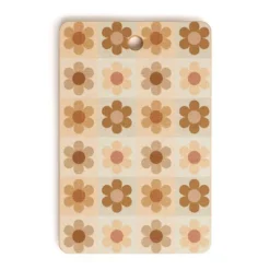 Iveta Abolina Daisy Check Terracotta Medium Rectangle Cutting Board, 16" X 10.5" - Deny Designs 7 Iveta Abolina Daisy Check Terracotta Medium Rectangle Cutting Board, 16" X 10.5" - Deny Designs -Deny Designs Shop GUEST d36c95c8 a58c 481e a39a a8b4d2826cfc