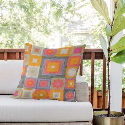 26"x26" Deny Designs Alisa Galitsyna Watercolor Tiles Square Outdoor Throw Pillow 4 26"x26" Deny Designs Alisa Galitsyna Watercolor Tiles Square Outdoor Throw Pillow - Image 2