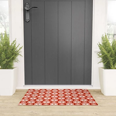 Grace Fall Retro Flower Pattern Welcome Mat - Society6 3 Grace Fall Retro Flower Pattern Welcome Mat - Society6