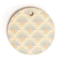 Iveta Abolina Fan Florals Yellow Cutting Board - Round -Deny Designs Shop GUEST d4d46597 6adb 4d49 b0e0 fdf4113f6bea