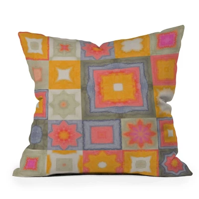 18"x18" Deny Designs Alisa Galitsyna Watercolor Tiles Square Outdoor Throw Pillow 6 18"x18" Deny Designs Alisa Galitsyna Watercolor Tiles Square Outdoor Throw Pillow - Image 4