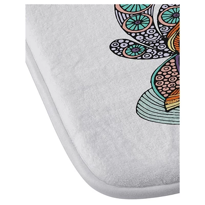 Valentina Ramos Little Fish Cushion Bath Mat Orange - Deny Designs 4 Valentina Ramos Little Fish Cushion Bath Mat Orange - Deny Designs - Image 2