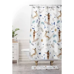 Marta Barragan Camarasa Surfing The Terrazzo Sea Shower Curtain - Deny Designs -Deny Designs Shop GUEST d62182a6 2cc1 45fd 8b6f 50e9734c4662