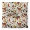 Marta Barragan Camarasa Fawns In The Autumn Forest Square Floor Pillow - Deny Desings