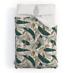 Floral Holli Zollinger Orchid Garden Amora Duvet Cover Set Green - Deny Designs -Deny Designs Shop GUEST d8bf8031 688c 4218 b58a 28997465ef73