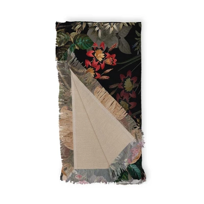 Burcu Korkmazyurek Dark Garden 56"x46" Woven Throw Blanket - Deny Designs 5 Burcu Korkmazyurek Dark Garden 56"x46" Woven Throw Blanket - Deny Designs - Image 3
