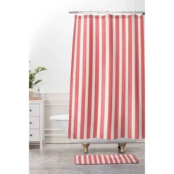 June Journal Calming Ocean Waves Shower Curtain Red - Deny Designs -Deny Designs Shop GUEST d974f9e5 2258 453c 927b efc0aac4f152