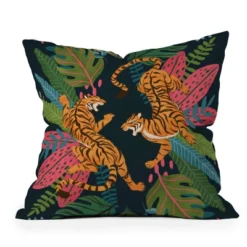 Avenie Jungle Cats Outdoor Throw Pillow Orange - Deny Designs -Deny Designs Shop GUEST d97a2dbf b3ac 4fc7 ae15 10b8dd8ad0a4