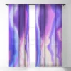 Marta Barragan Camarasa Lilac Luminous Strokes Single Panel Sheer Window Curtain - Deny Designs -Deny Designs Shop GUEST d97c616b 3eea 4f1f b322 f57a50bda746