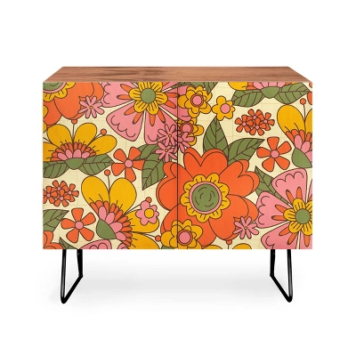 ThirtyOne Illustrations Spring In Retro Credenza - Deny Designs 6 ThirtyOne Illustrations Spring In Retro Credenza - Deny Designs - Image 4