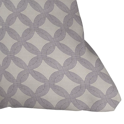 16"x16" Holli Zollinger Junglia Weave Square Throw Pillow Gray - Deny Designs 4 16"x16" Holli Zollinger Junglia Weave Square Throw Pillow Gray - Deny Designs - Image 2