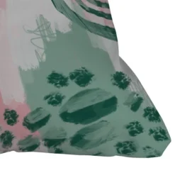16"x16"Justin Shiels In Abstract Square Throw Pillow Pink/Green - Deny Designs -Deny Designs Shop GUEST dad4ba35 f3d2 4525 bd30 ede85008f7a4