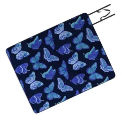 Jessica Molina Texas Butterflies Blue On Navy Picnic Blanket - Deny Designs -Deny Designs Shop GUEST db8c2c3c 9126 4958 a577 b9547c2e7953