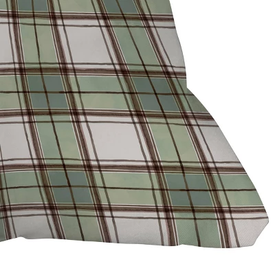 18"x18" Deny Designs Ninola Design Geo Checks Outdoor Throw Pillow Green 4 18"x18" Deny Designs Ninola Design Geo Checks Outdoor Throw Pillow Green - Image 2