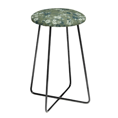 Wagner Campelo Florada Counter Stool - Deny Designs 4 Wagner Campelo Florada Counter Stool - Deny Designs - Image 2