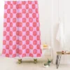 Deny Designs Krissy Mast Checkerboard Bows In Pink Shower Curtain -Deny Designs Shop GUEST de4aad2c c253 4b0b a592 32052a477d19