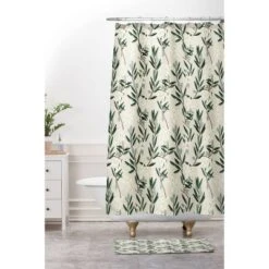 Olive Bloom Shower Curtain Green - Deny Designs -Deny Designs Shop GUEST deab182a 9605 4169 a107 ebb631792b34