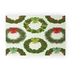 Sabine Reinhart Christmas Wreaths Welcome Mat - Society6 -Deny Designs Shop GUEST e03f9e08 1b00 4f7e aac5 8920ba7bacba