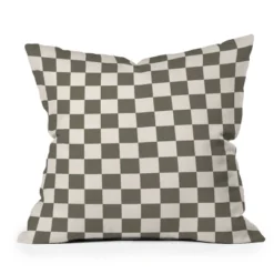 16"x16" Deny Designs Carey Copeland Checker Outdoor Throw Pillow Green: Abstract Design, Polyester Fill, Square Shape -Deny Designs Shop GUEST e07a1198 539c 4a67 84a6 317577443f62