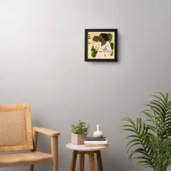 Nawaalillustrations Girl In White Framed Wall Art Black - Deny Designs -Deny Designs Shop GUEST e0f82591 c9a5 41d4 bdfa 65b3544885a6