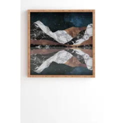 Orara Studio Landscape Mountains Bamboo Framed Wall Art - Deny Designs -Deny Designs Shop GUEST e1a475ca c96c 4367 accc 42fe2a96627d