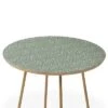 Round Little Arrow Design Co Farmhouse Diamonds Sage Side Table Green/Gold - Deny Designs -Deny Designs Shop GUEST e1bc0efc 7a39 4607 b7a4 b92c330ac734
