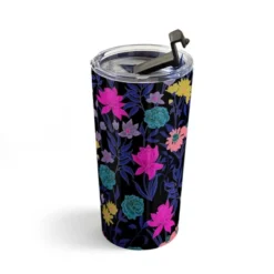 Schatzi Brown Heidi Garden Midnight 20 Oz Stainless Steel Travel Mug - Deny Designs