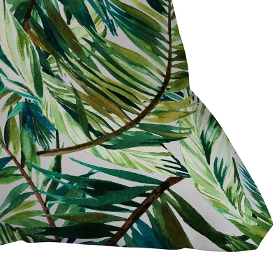 Marta Barragan Camarasa Leaf The Jungle Watercolor Outdoor Throw Pillow Green - Deny Designs 4 Marta Barragan Camarasa Leaf The Jungle Watercolor Outdoor Throw Pillow Green - Deny Designs - Image 2