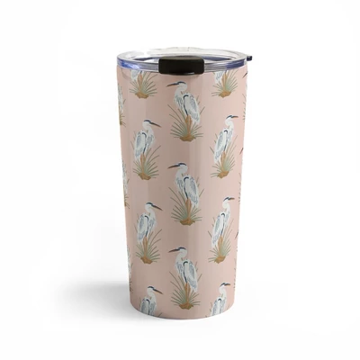 CoastL Studio Crane Peach Travel Mug 20 Oz Stainless Steel Travel Mug - Deny Designs 6 CoastL Studio Crane Peach Travel Mug 20 Oz Stainless Steel Travel Mug - Deny Designs - Image 4