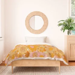 Deny Designs Iveta Abolina Retro Florals Duvet Cover Bedding Set Orange 6 Deny Designs Iveta Abolina Retro Florals Duvet Cover Bedding Set Orange -Deny Designs Shop GUEST e396d281 be3e 4603 9710 54b96d9b5e9f
