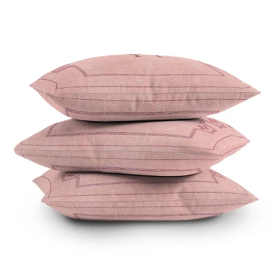 Becky Bailey Bungalow Kilim Square Throw Pillow Pink - Deny Designs 5 Becky Bailey Bungalow Kilim Square Throw Pillow Pink - Deny Designs - Image 3