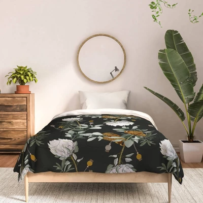 Iveta Abolina Helaine Night Cotton Comforter & Sham Set - Deny Designs 4 Iveta Abolina Helaine Night Cotton Comforter & Sham Set - Deny Designs - Image 2