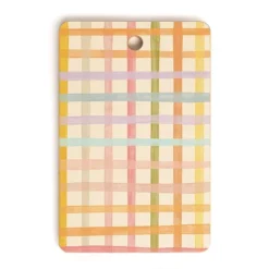 Gigi Rosado Pastel Plaid I Cutting Board Rectangle - Deny Designs -Deny Designs Shop GUEST e69edb12 5051 417b 87a6 c39dfc85a077