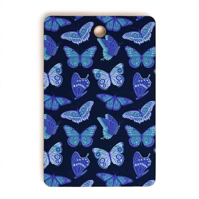 Jessica Molina Texas Butterflies Blue On Navy Cutting Board Rectangle - Deny Designs 5 Jessica Molina Texas Butterflies Blue On Navy Cutting Board Rectangle - Deny Designs - Image 3