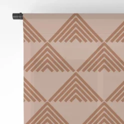 June Journal Triangular Lines In Terracotta Single Panel Sheer Window Curtain - Deny Designs -Deny Designs Shop GUEST e87c0247 a59e 435b 9471 42589348d345