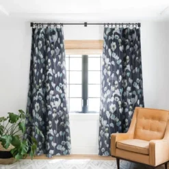 Ninola Design Watery Abstract Flowers Navy 84" X 50" Single Panel Blackout Window Curtain - Deny Designs 9 Ninola Design Watery Abstract Flowers Navy 84" X 50" Single Panel Blackout Window Curtain - Deny Designs -Deny Designs Shop GUEST e899369f fa56 4dd5 9a23 ebdf32515e9b