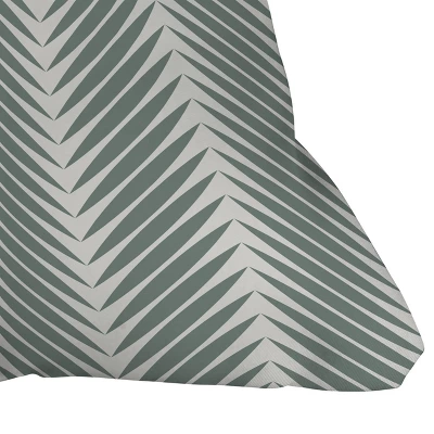 20"x20" Deny Designs Color Poems Palm Leaf Outdoor Throw Pillow: Abstract Design, Square Shape, Polyester Fill 4 20"x20" Deny Designs Color Poems Palm Leaf Outdoor Throw Pillow: Abstract Design, Square Shape, Polyester Fill - Image 2